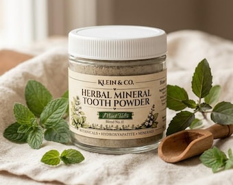 Remineralizing Natural Herbal Tooth Powder with Non-Nano Hydroxyapatite (Mint-Tulsi)