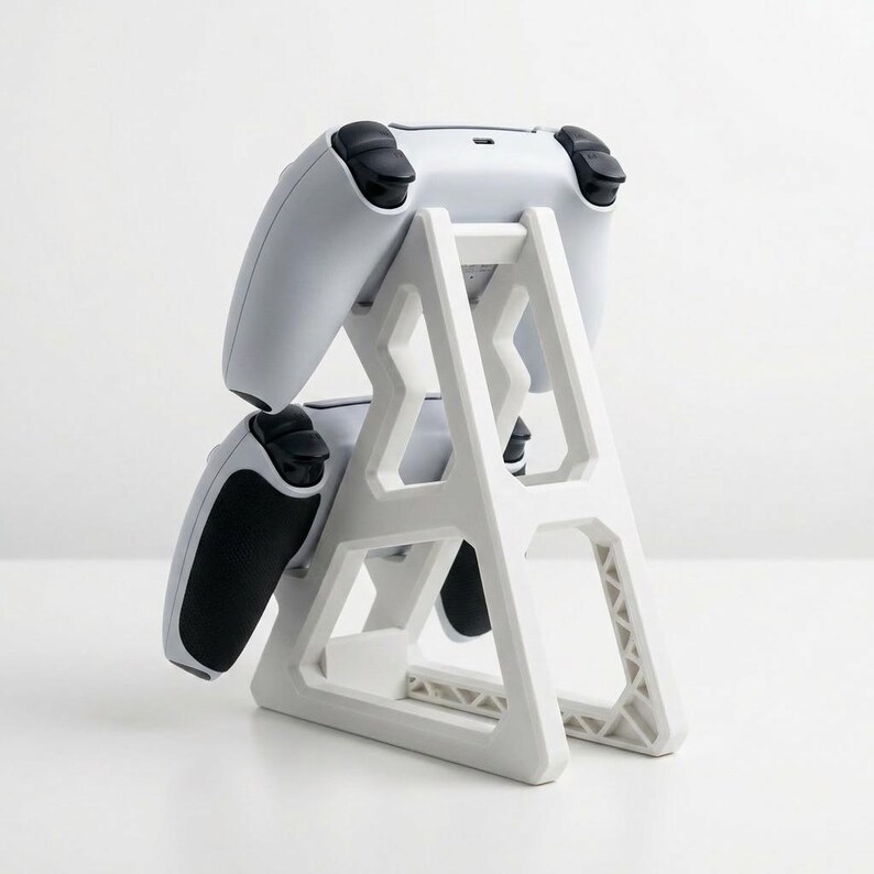 Triangular Game Controller Dual Gaming Controller Stand 3D Printed | Desk Organizer for Gamers ...
