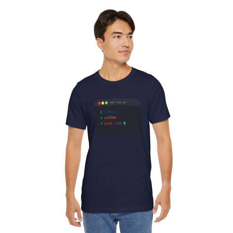 Commit Coffee Push Code Shirt, Programmierer Geschenk, Software Engineer T-Shirt, Programmierer Shirt, Programmierer Geschenk, Git Commit T-Shirt, Programmierer Shirt Bild 10
