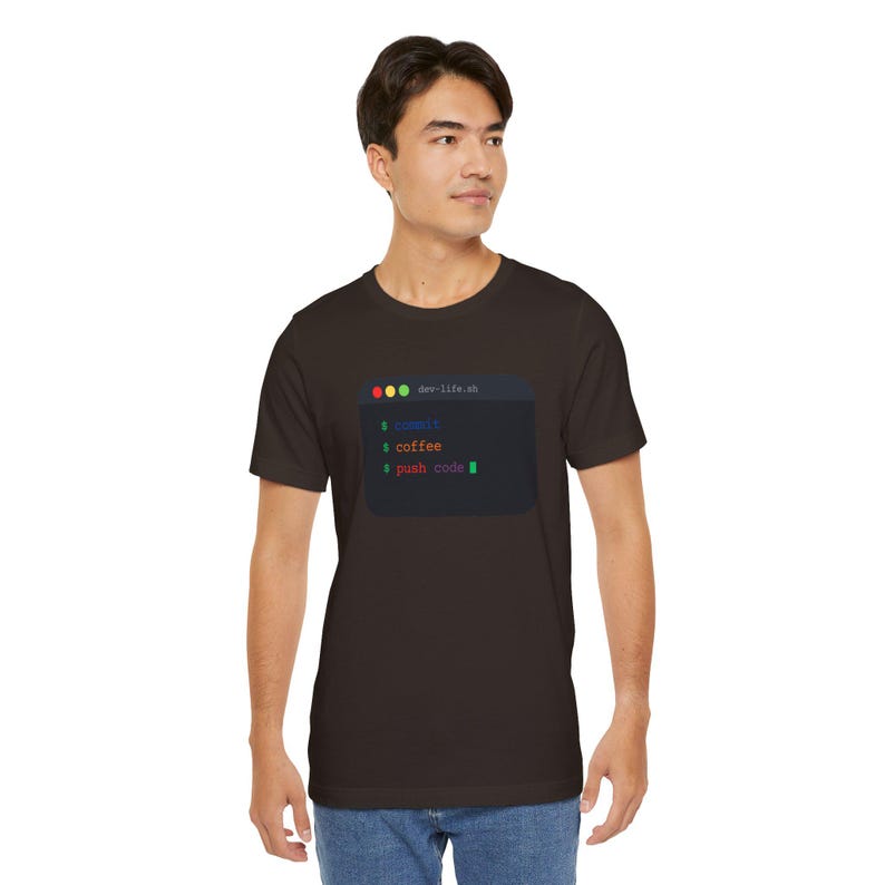 Commit Coffee Push Code Shirt, Programmierer Geschenk, Software Engineer T-Shirt, Programmierer Shirt, Programmierer Geschenk, Git Commit T-Shirt, Programmierer Shirt Bild 6