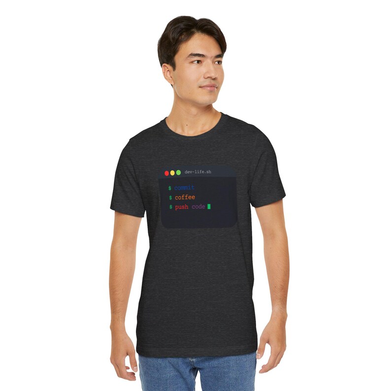 Commit Coffee Push Code Shirt, Programmierer Geschenk, Software Engineer T-Shirt, Programmierer Shirt, Programmierer Geschenk, Git Commit T-Shirt, Programmierer Shirt Bild 9