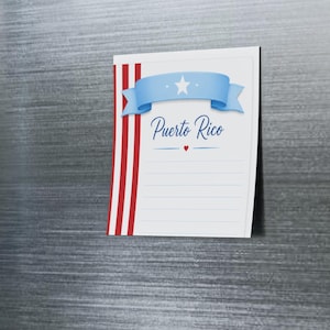 Puerto Rico Lined Note Pad | Island Pride Sticky Notes (Post-it®)