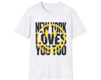 New York houdt ook van jou T-shirt | Grafische smiley, City Pride