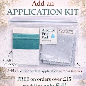 Application Kit Perfect for Vinyl Decals | Squeegee + Alcohol Wipe + Cloth | Bubble-Free Sticker Application | Decal Tool Kit