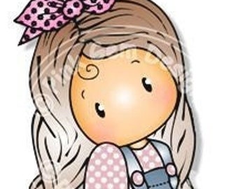 Digi Stamp Easter Chloe,Birthday,Spring,Easter,Girl Digistamp,Girl Digi Stamp,Small Commercial Use,Colour & Blackline Files Included