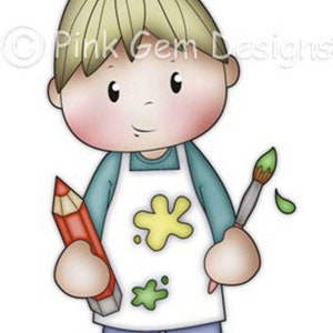 Digi Stamp 'Artistic Josh' - Cartões de felicitações. Convites etc.