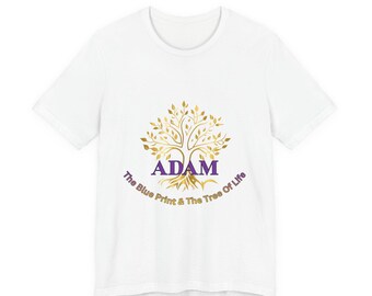 Adam Tree of Life T-Shirt | Name Monogram, Gold Tree Logo
