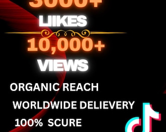 3.000 TikTok Likes | 10.000 Ansichten | Sofortiger Engagement-Boost | Schnell & Sicher, echtes Engagement, organisches Wachstum