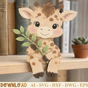 12 Animal Shelf Sitter SVG Bundle | Layered Laser Cut Nursery Decor | Glow forge