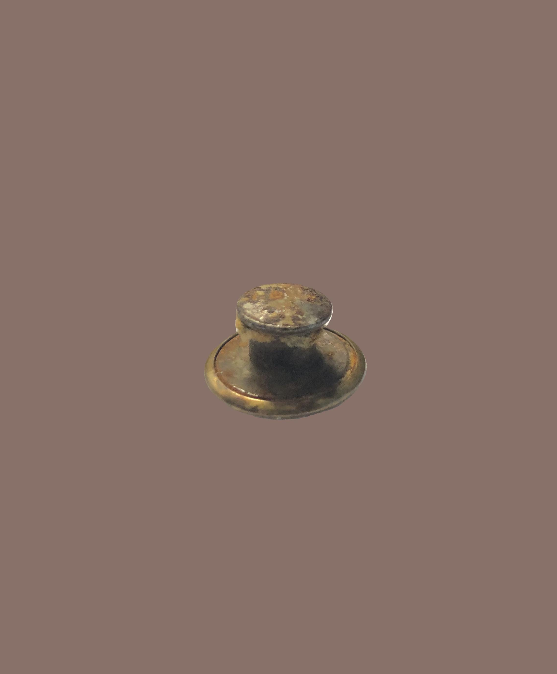 Carhartt's Vintage Button, Heart and Trolly, Stud, Brass, Work