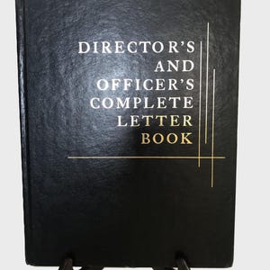 Reference Book, Letter Starters, Business Writing, Office, Director&#39;s and Officer&#39;s Complete Letter Book, Editorial staff of Prentice-Hall