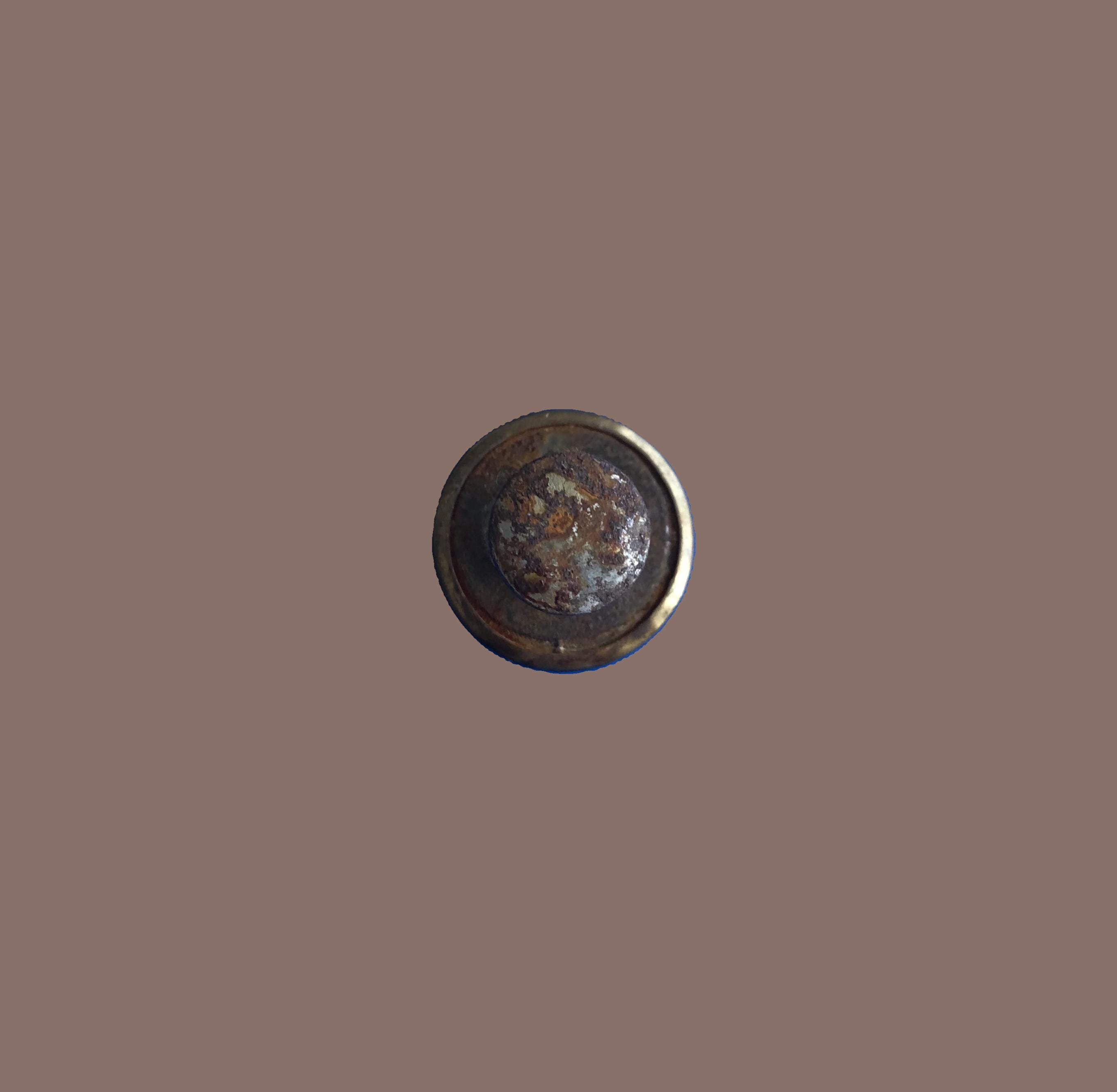 Carhartt's Vintage Button, Heart and Trolly, Stud, Brass