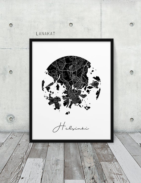 City Map Print Anniversary Gift Wedding Gift Hong Kong Map Print Map Wall Art Minimalist Map Print Travel
