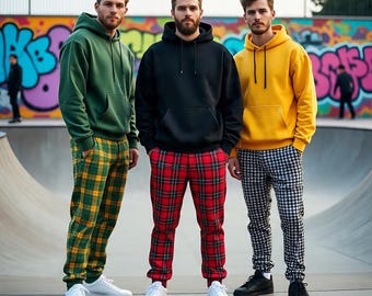 Men’s Scottish Tartan Pant Trousers Wedding & Golf Wear Tartan Pants Available in 50+ Tartans