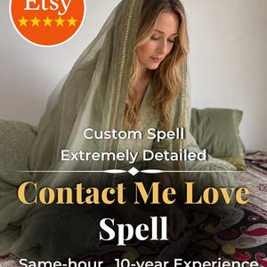 Incantesimo d'amore "Contattami" - Fai in modo che ti contattino e si riconnettano ora (consegna in giornata)