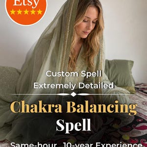 Chakra Balancing Spell - Restore Energy Flow & Full Alignment (Same Day Delivery)
