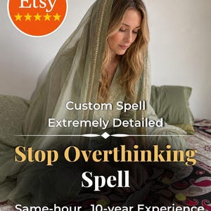 Stop Overthinking Spell - Quiet the Mind & Restore Mental Peace (Same Day Delivery)