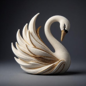 女性と白鳥の金属製彫刻 白鳥の彫刻 - Etsy 日本