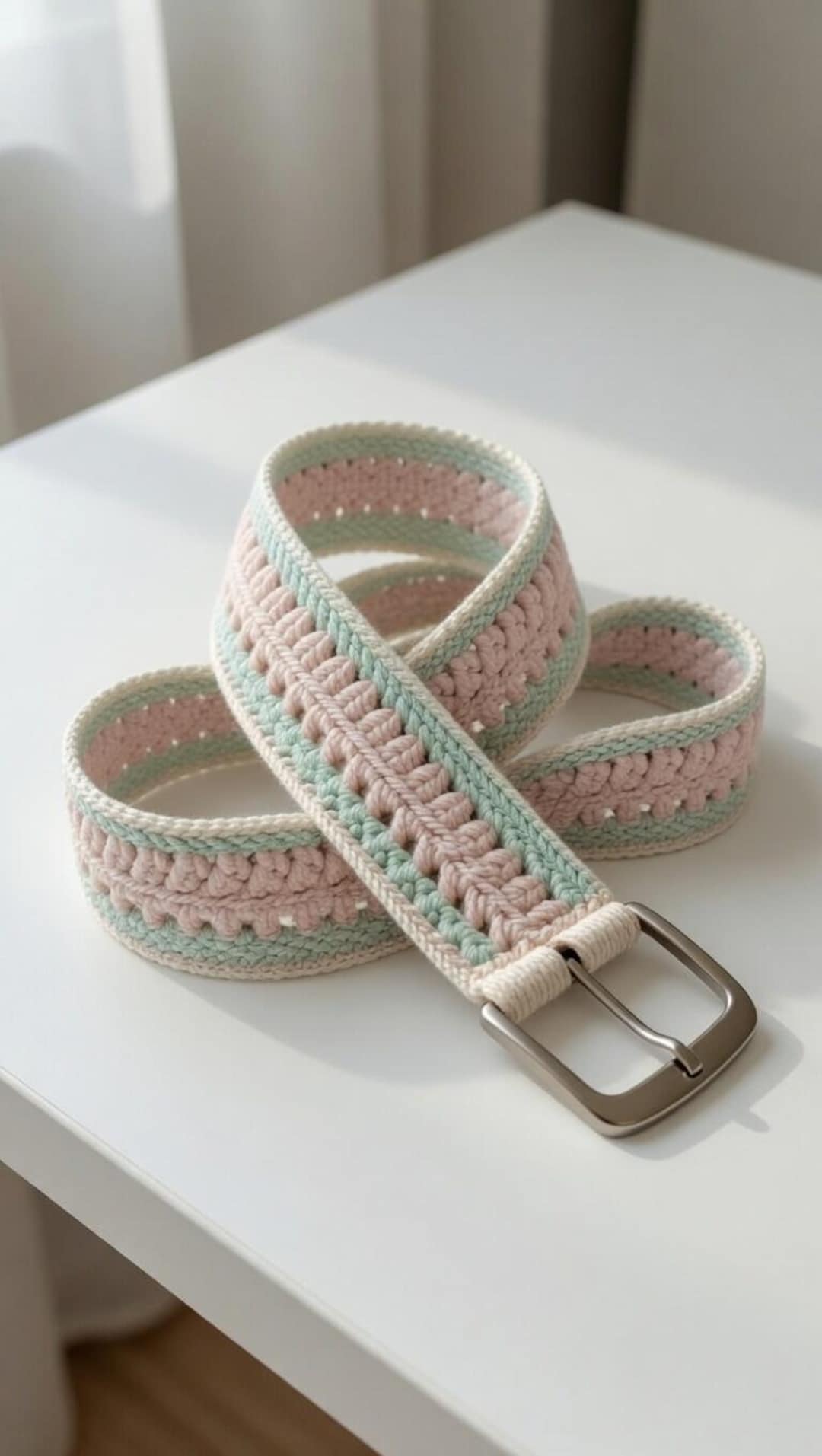 Crochet Belt Pattern PDF, Boho Woven Belt Tutorial, Adjustable Handmade ...