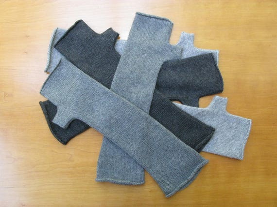 Cashmere Merino Wool Arm Warmer With Finger Felt, Soft