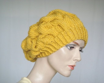 Hand breien Hat Slouch hoed voor vrouwen Beret Hat Fall Fashion Winter mode---klaar om schip
