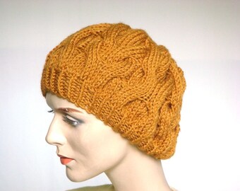 Hand Knit Hat Slouch Hat Chunky Beret For Women Fall Fashion Winter Fashion --- Ready to Ship