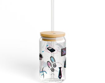 Vaso con tapa KATTDO - 473 ml (16 oz) - Café helado - Kiss All The Time - Disco Occasionally - Regalo para ella - Harry Lover - Portada del álbum