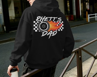 Sudadera con capucha de carreras para papá - A juego para papá e hijo, regalo del Día del Padre, regalos para él, regalo para tío, regalo para abuelo, papá de perros, padre e hijo, amante de las carreras