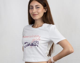 Camiseta de bebé para mujer American Girls - EE. UU. - 4 de julio - Inspirada en Harry - KATTDO - Kiss All The Time - Disco Occasionally - Together Together
