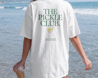 Camiseta de pickleball Pickletini para mujer / Martini / Amante del pickleball / Camiseta estampada / Amante del pickleball / Club de campo / Club de pickleball / Verde