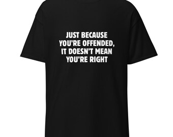 Ricky Gervais "Offence" Quote Unisex T-Shirt