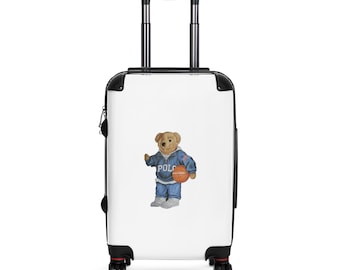 Polo Ralph Lauren Bear Basketball Suitcase | Luggage with Teddy Bear Graphic