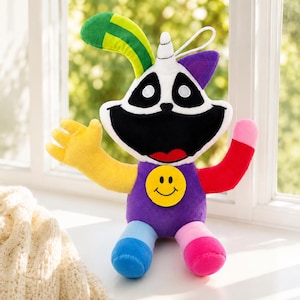 Custom Scraps Plush Toy Dandy's World Inspired Stuffed Animal Roblox Horror Game Character Patchwork Cat Gamer Gift