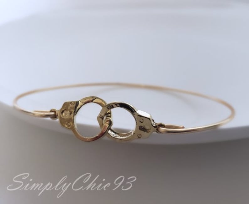 Yours for life Handcuff gold Bracelet Freedom Handcuffs Etsy