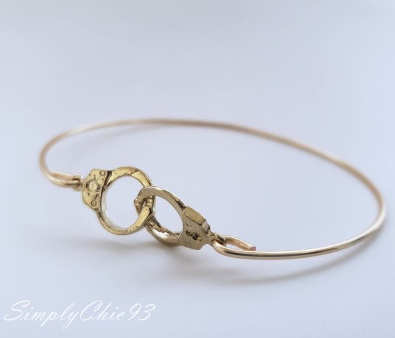Yours for Life handcuff Gold Bracelet Freedom Handcuffs Etsy