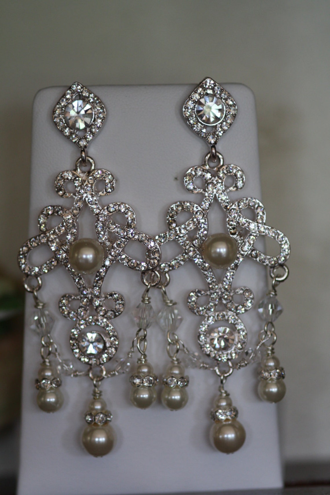 Victorian Bridal Earrings Chandelier Earrings Bridal Etsy