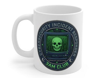 Cybersecurity Incident Responder Mug, 3AM Club IT Professional Coffee Cup