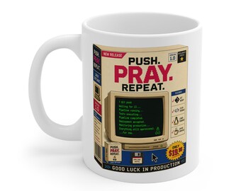 Retro PC Software Box Mug | Programmer Coffee Cup, Vintage Tech Design