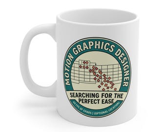 Motion Graphics Designer Mug, After Effects Animator Coffee Cup, Tech Office Decor