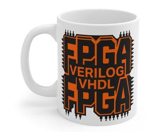 FPGA Engineer Mug, Verilog VHDL Hardware Design Coffee Cup, Embedded Systems Programmer Gift