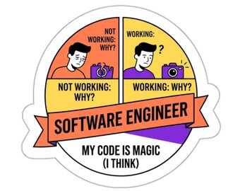 Software Engineer Sticker – Funny Coding Logic Decal, Programming Humor Gift