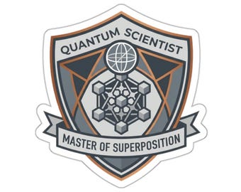 Quantum Scientist Sticker – Master of Superposition, Bloch Sphere Physics Badge