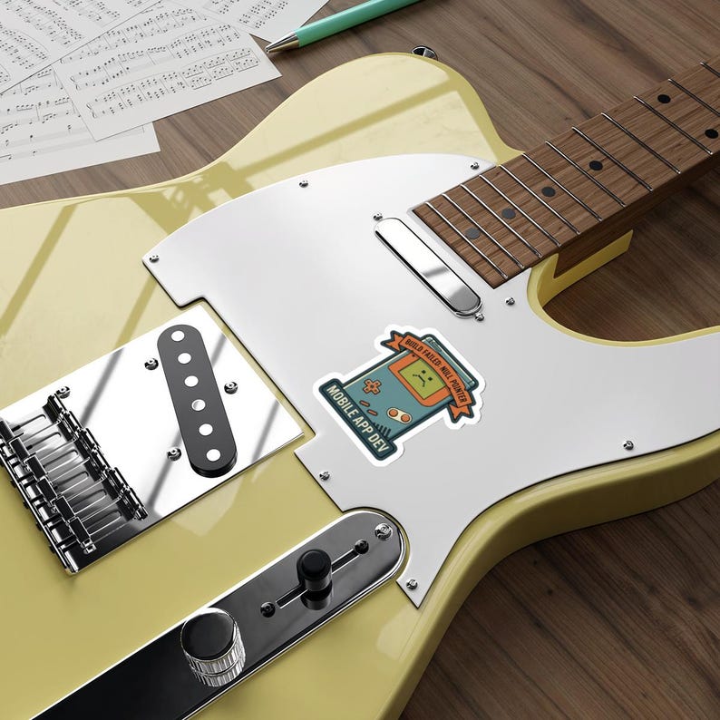 Mobile App Dev Sticker – Retro Build Failed Decal, Vintage Tech Accessory image 14