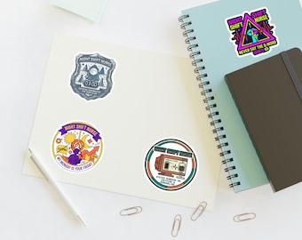 Night Shift Nurse Sticker Sheet – Funny Nursing Decals, 3AM Club, Caffeine Humor