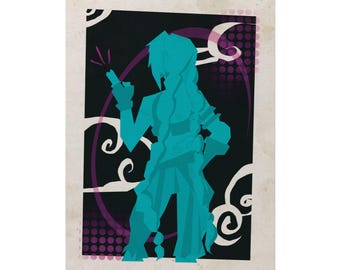 Poster Arcane Jinx | Mid-Century Modern Minimalistische Wand Kunst (Rolled Poster)