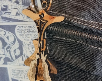 Spider Man Schlüsselanhänger | Laser geschnittene und handbemalte Fandom Taschenanhänger