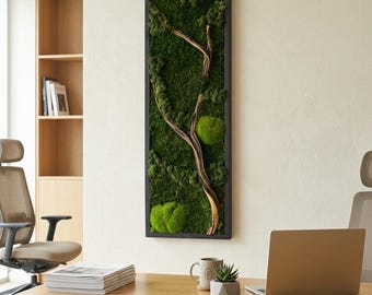 Custom Moss Wall Art, Interior Designer Home Decor, New Office Gift