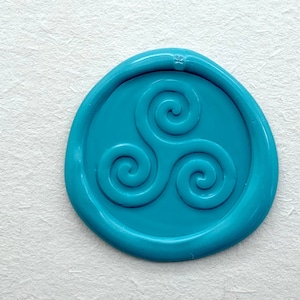 Triskele Sealing Wach-Stempel Kit-Celtic Triple Spiral Wax Seal Stamp-Cloud Wax Seal Stamp-Hochzeits-Einladung Wach-Stempel-S2045