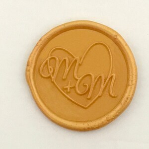Hart initialen Wax Seal Stamp Kit-aangepaste huwelijksuitnodiging afdichting Wax Stamp-gepersonaliseerde Wedding Wax afdichting kit-Seal Stamp