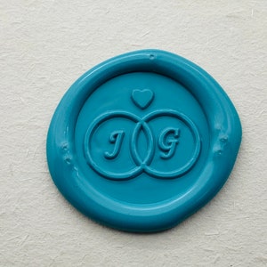 Hochzeit Invitiaon Siegel Wachs Stempel - personalisierte Hochzeit Ring Wachs Stempel - Herz Wachs Dichtungen Stempel - benutzerdefinierte Siegel Stempel